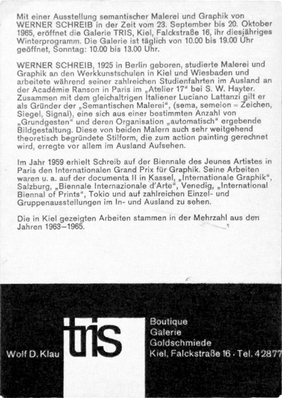 «Galerie tris 1965»